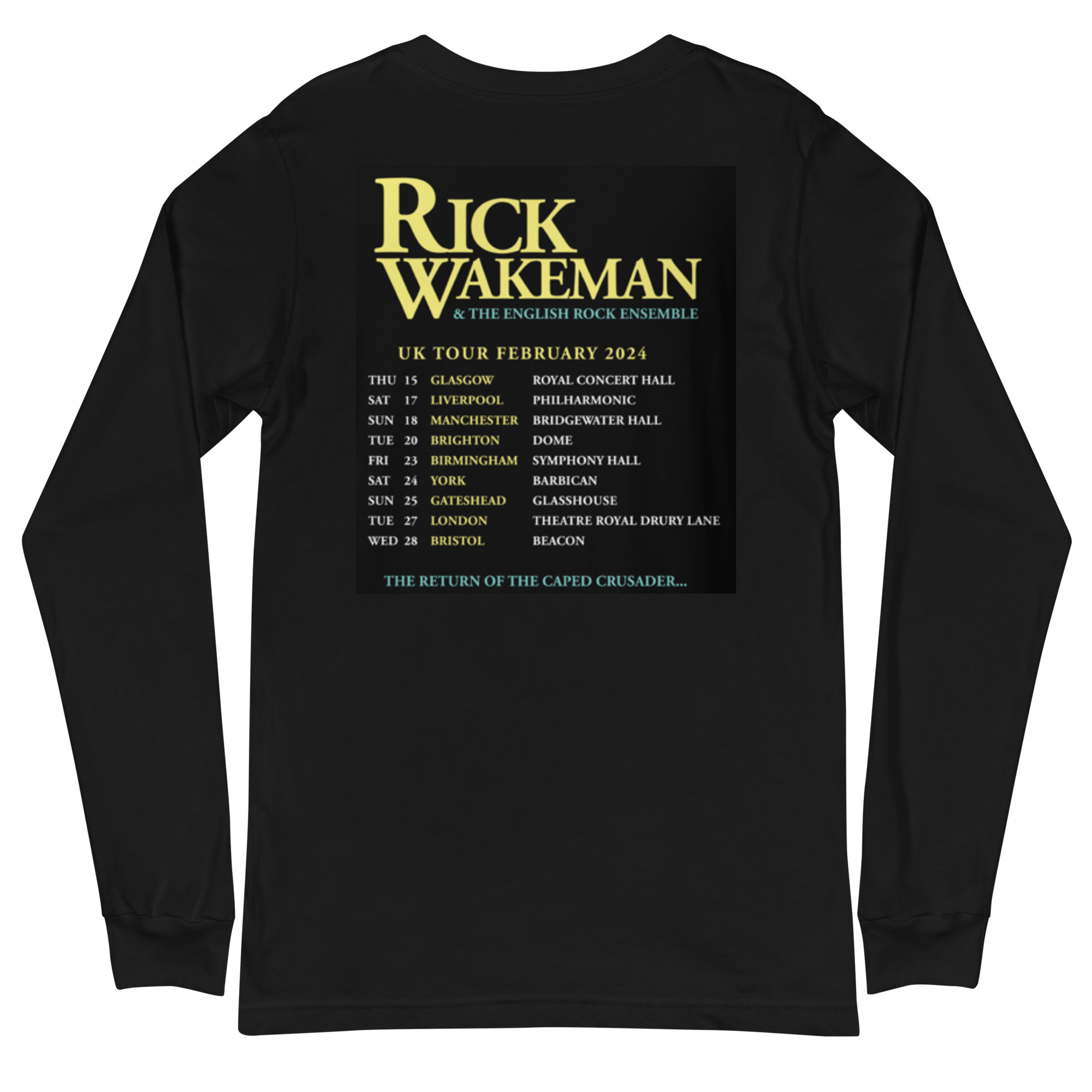 Return Of The Caped Crusader Long Sleeve Tour T-Shirt